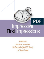 Impressive First Impressions A Guide To The Most Important 30 Seconds-Mantesh