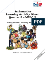 Mathematics Learning Activity Sheet Quarter 3 - MELC 2: Solving Problems Involving Permutations