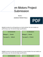 Random Motors Project Submission: Name - Avanish Pratap Pauli