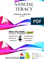 Financial Literacy: Jessie B. Lorenzo