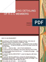 Reinforcing Detailing of R.C.C Members - K.kaviTHA