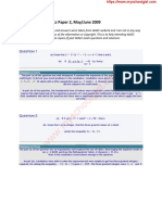 Waec Mathematics Past Questions and Answers May June 2009