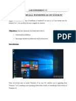 How To Install Windows 10 On Your PC: Lab Experiment # 2