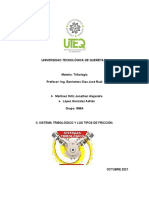 Ii. Sistema Tribológico y Los Tipos de Fricción.