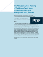 The Attitude in Urban Planning of Thai Urban Public Space: A Case Study of Bangkok Metropolitan Area, Thailand