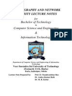 Cryptography and Network Security Lecture Notes