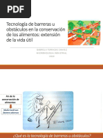 Tecnología de Barreras U Obstáculos en La Conservación de Los Alimentos