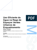 Uso Eficiente Da Água Na Rega de Espaços Verdes Urbanos de Enquadramento