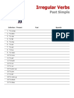 IRREGULAR VERBS Past Simple 1 - 20