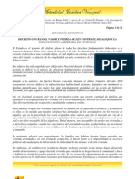 Decreto Con Rango, Valor y Fuerza de Ley Contra El Desalojo y La Desocupación Arbitraria de Viviendas