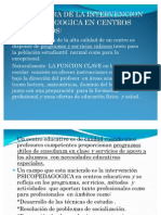 Estructura de La Intervencion Psicopedagogica en Centros Educativos