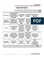 Rúbricas - TRABAJO DE CAMPO Investigación