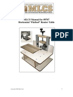 Horizontal "Flatbed" Router Table: MLCS Manual For #9767