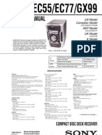 Service Manual: HCD-EC55/EC77/GX99