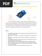 1 Channel Power Relay Module With Adjustable Timing Cycle HW 521