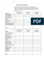 Rental Inspection Checklist Template