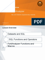 Fortianalyzer: SQL and Datasets (Supplementary Material)