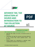 CP 9 Advanced Tax, Tax Deduction at Source and Introduction of Tax Collection at Source