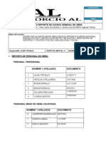 Reporte Semanal de SST Del Comite # 5