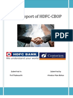 Merger Report of HDFC-CBOP by Atmakuri Rammohan