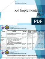 School Implementation Plan: Department of Education