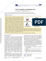 Writing A Review Article: A Graduate Level Writing Class: Omotola O. Ogunsolu, Jamie C. Wang, and Kenneth Hanson