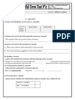 Midterm Test n2 4th Form Tests - 141301