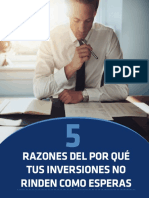 5 Razones Del Por Que Tus Inversiones No Rinden Como Esperas