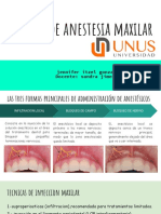 Técnica de Anestesia Maxilar