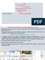 A. Prabu RA1953001011007 Dr. A. Gajendran Associate Professor & HOD / BBA Management Studies Finance SRMIST, Kattankulathur