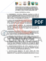 Convenio para Planta de Oxígeno (6 Municipalidades, Conferencia Episcopal, Asociación de Empresarios Por Un Perú Mejor, Respira Perú)