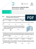 Examen Torneo LIMATEJ 2022 - Etapa Escuela - PRIMARIA