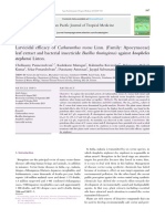 Larvicidal Efficacy of Catharanthus Roseus Linn Family Apocynaceae Leaf Extract and Bacterial Insecticide Bacillus Thuringiensis Against Anopheles Stephensi Liston