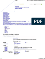 Analogy - Verbal Reasoning Questions and Answers Page 5