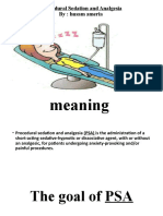 Procedural Sedation and Analgesia