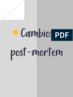 Cambios Post-Mortem. Medicina Veterinaria