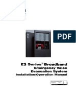 E3 Series Broadband: Emergency Voice Evacuation System