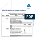 Plano de Lubrificação e Manutenção Preventiva - OverHead 2500