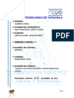 Trabajo de Investigacion Transformacion Lineal Tema 5 Daniel Aguilar