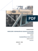 INFORME TECNICO Inspección de Celdas Reacleaner Julio 2015 Rev 0