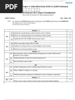 Aircraft Systems & Instrumentation: Model Question Paper-1 With Effect From 2020-21 (CBCS Scheme)