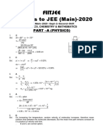 JEE MAIN 2020 (02.09.2020 - 2nd Shift) - SOL1