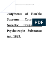 Judgments - of - Supreme - Court - On - NDPS Act 1985