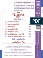 Villa-Lobos. Piano Music CD8 Back