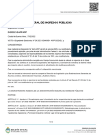 Disposicion 21-2022 AFIP Procedimiento