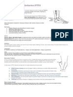 Posterior Tibial Tendon Dysfunction