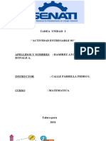 Actividad Entregable U3 - Matematica