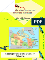 The Education System and Practices in Canada-EM 502