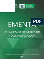 EMENTA - UNIDADES CURRICULARES - NUCLEO INTEGRADOR.v1