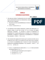 Tarea 4 Variables Aleatorias: Académico Profesional de